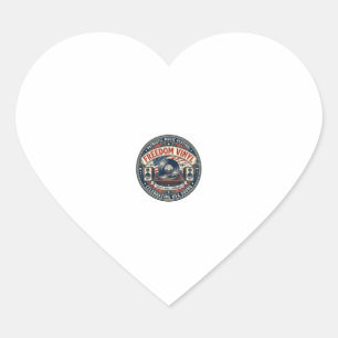 Freedom Vinyl Patriotic Patriotic Vinyl Record Mus Heart Sticker