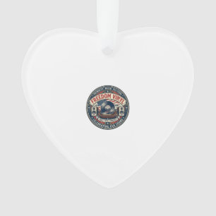 Freedom Vinyl Patriotic Patriotic Vinyl Record Mus Ornament