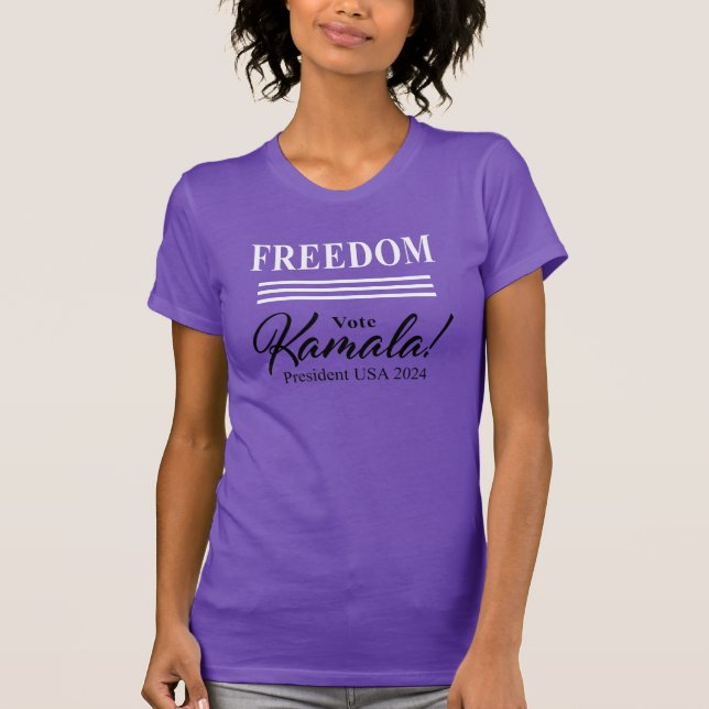 FREEDOM vote Kamala Harris for President 2024 T-Shirt (Front)