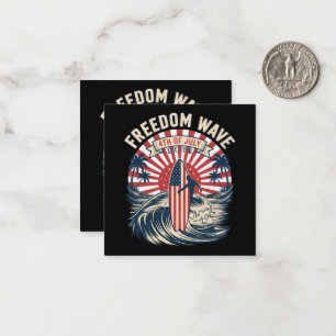 Freedom Wave 4th Of July Card
