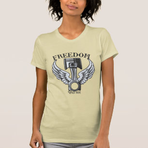 freedom wings pistons vintage motorcycle T-Shirt