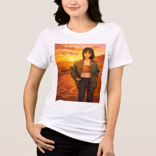 Freedom Within I Route 66 Women's T-Shirt Tri-Blend Shirt