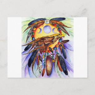 Freedom Wolf and Eagle Spirits Unite Postcard