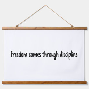 Freedom Wood Topped Wall Tapestry