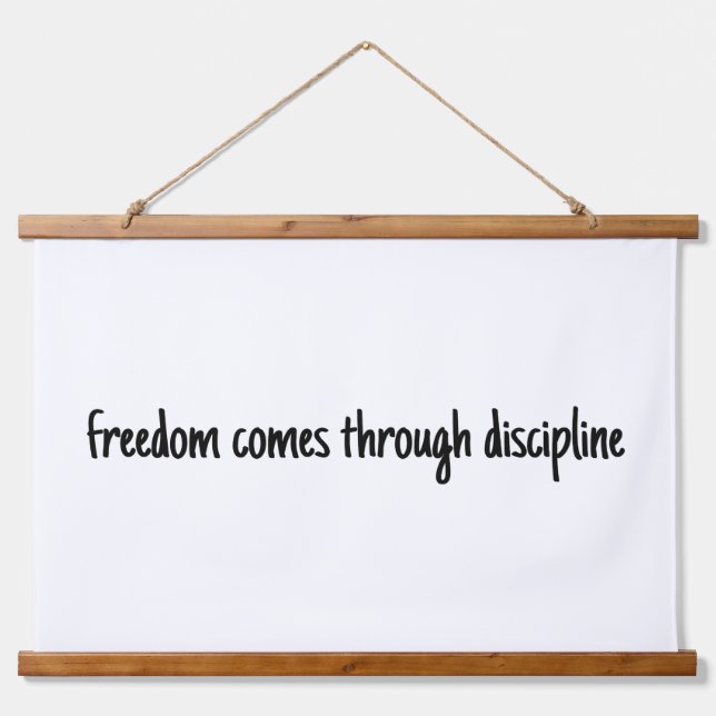 Freedom Wood Topped Wall Tapestry (Front)