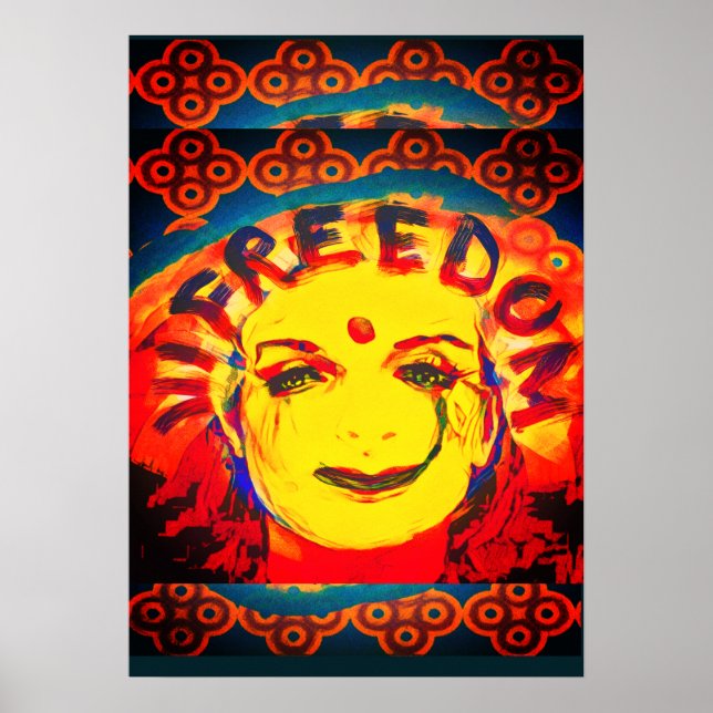 Freedom Yellow smiley face Poster (Front)
