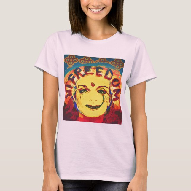 Freedom Yellow smiley face T-Shirt (Front)