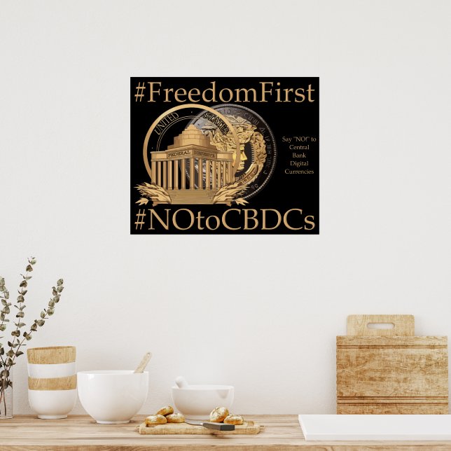 #FreedomFirst: Liberty Wallet- Embrace Freedom Poster (Kitchen)