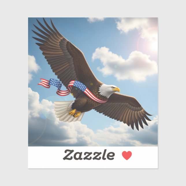 Freedom's Ascent – Patriotic Eagle 4th of July (Sheet)