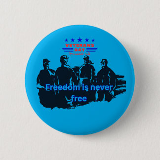 Freedom's Defenders Azure 6 Cm Round Badge