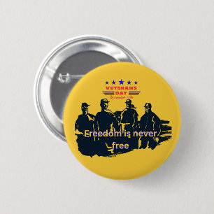 Freedom's Defenders light orange 6 Cm Round Badge