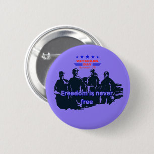 Freedom's Defenders light purple 6 Cm Round Badge