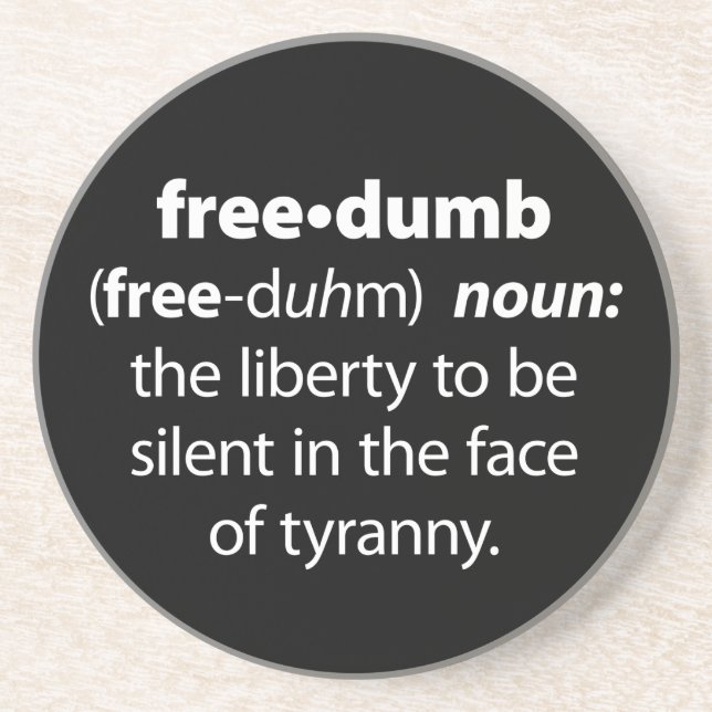 Freedumb Coaster (Front)
