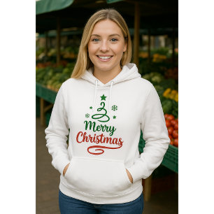 Freefit Merry Christmas Hoodie   Unisex Pullover S