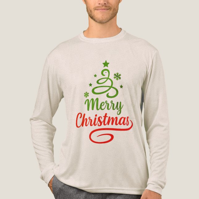Freefit Merry Christmas Long Sleeve Tee 🎅 | Bella (Front)