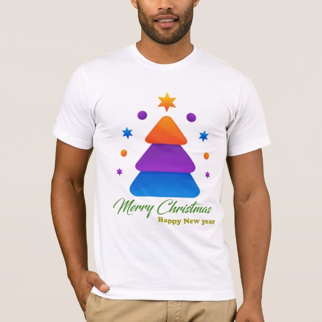 Freefit Merry Christmas Tree Bella+Canvas Tee 🎄 | (Front)
