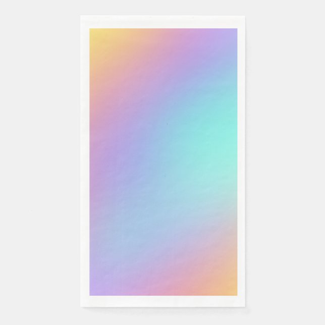 Freeform Pastel Gradient Napkin (Front)