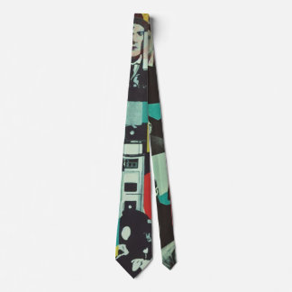 Freeform Sixties Rainbow Filtered Bowler Hat Scene Tie