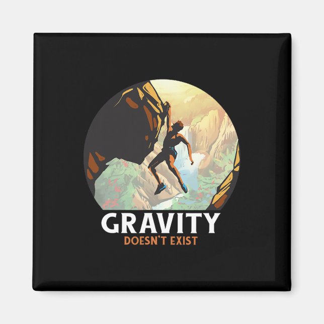 Freehand Mountain Climbing  Magnet (Front)