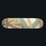 Freehand Painting by Norman Wyatt Skateboard<br><div class="desc">A Norman Wyatt Jr. original. Modern abstract freehand painting in muted earth tones. Would look great on a cream coloured wall, an eggshell pillow, or as a design on a brown shirt. How will you customise yours?</div>