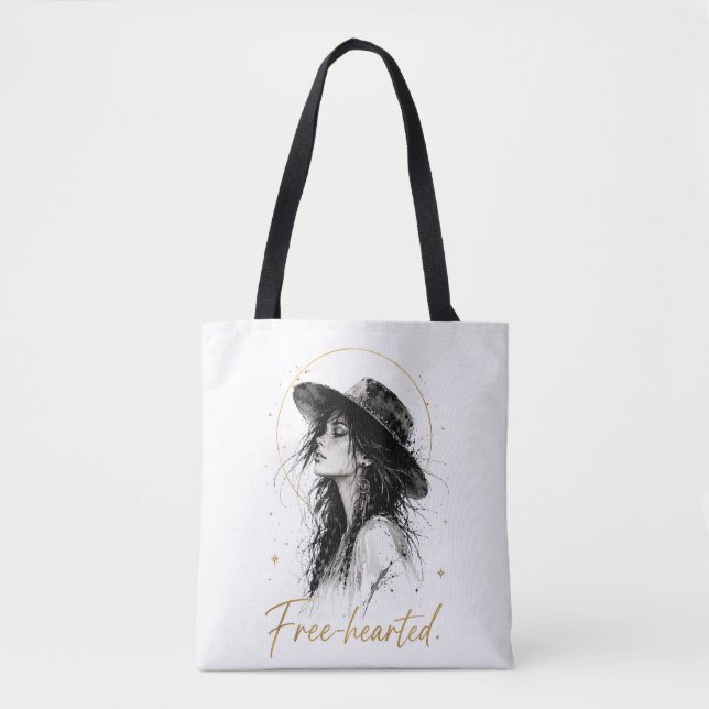 Freehearted. Special Edition Cotton Boho Tote Bag  (Front)