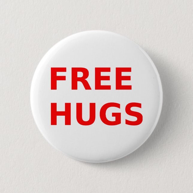 freehugs 6 cm round badge (Front)