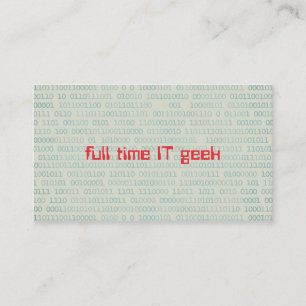 Freelance IT Web App Developer Business Card
