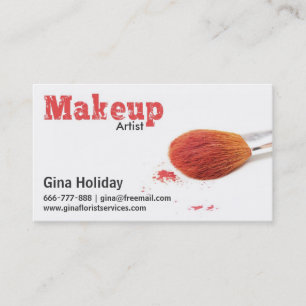 Freelance Makeup Artist Business Card
