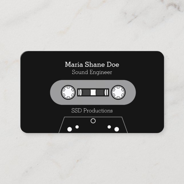 Freelance Musician Professional Business Card (Front)