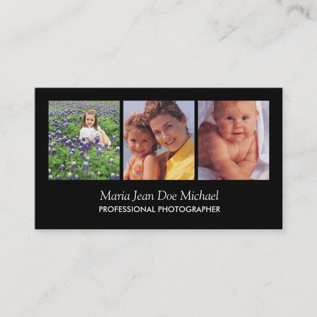 Freelance Photographer Business Card (Front)