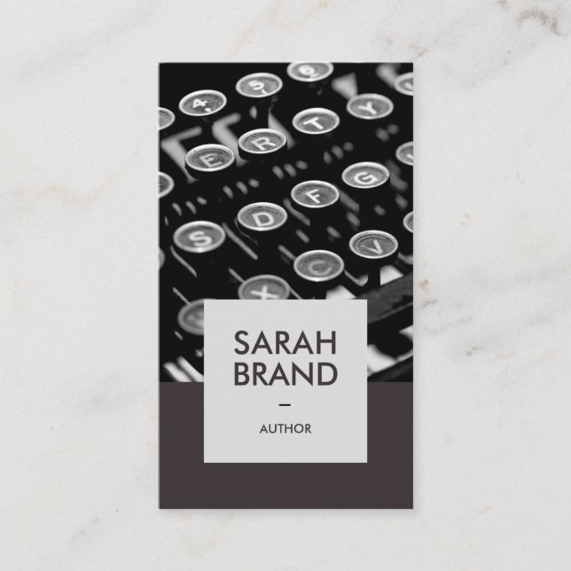 Freelance Writer Author Business Card (Front)