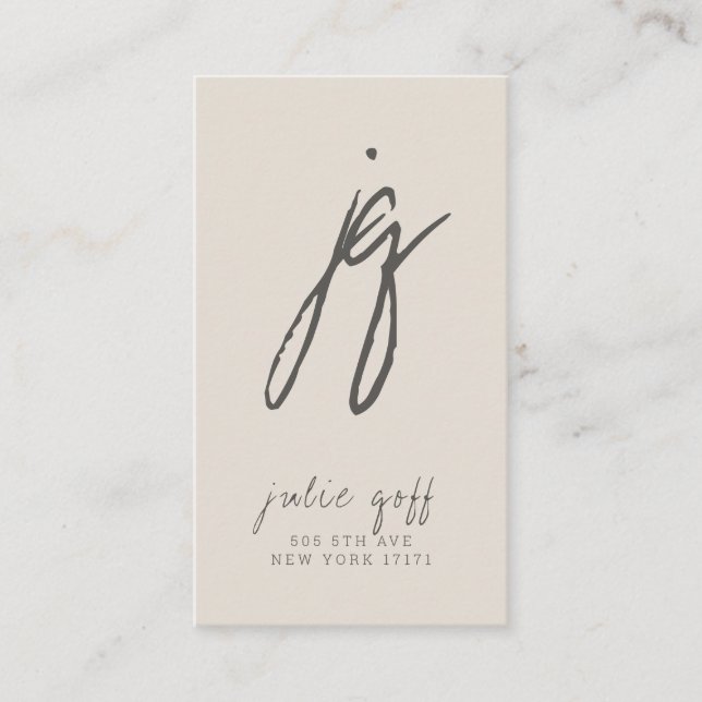 Freelance Writer, Author, Modern Professional Business Card (Front)