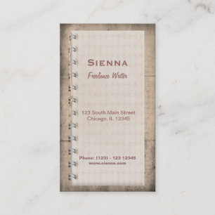Freelance Writer Business Card