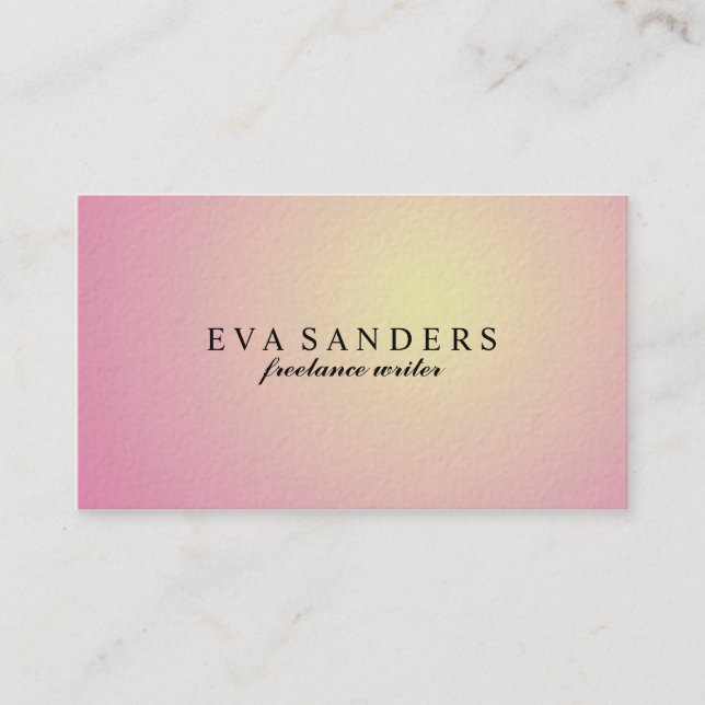 Freelance Writer - Business Cards (Front)