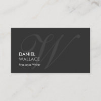 Freelance Writer - Modern Swash Monogram
