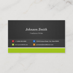 Freelance Writer - Professional and Premium Business Card