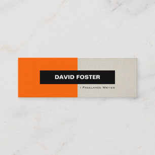 Freelance Writer - Simple Elegant Stylish Mini Business Card