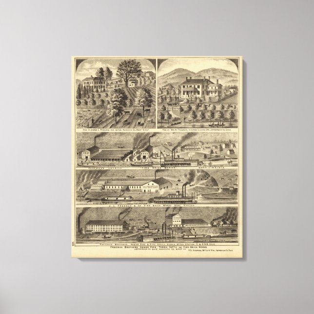 Freeman Brothers Works, Ohio Canvas Print (Front)