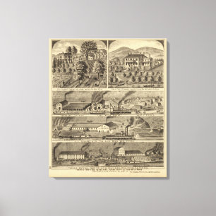 Freeman Brothers Works, Ohio Canvas Print