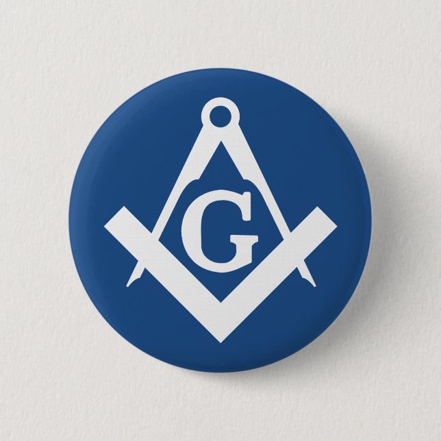 Freemason 6 Cm Round Badge (Front)