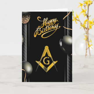 Freemason Birthday Card