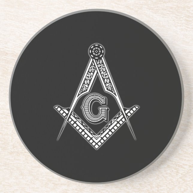 Freemason (Black) Coaster (Front)
