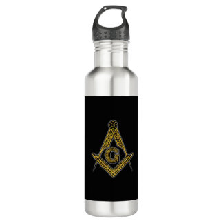 Freemason (Black & Gold) 710 Ml Water Bottle