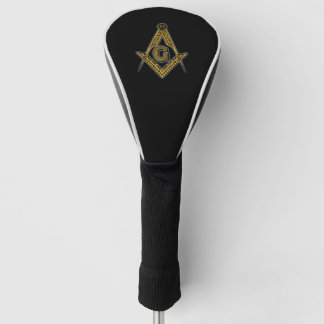 Freemason (Black & Gold) Golf Head Cover