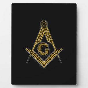 Freemason (Black & Gold) Plaque
