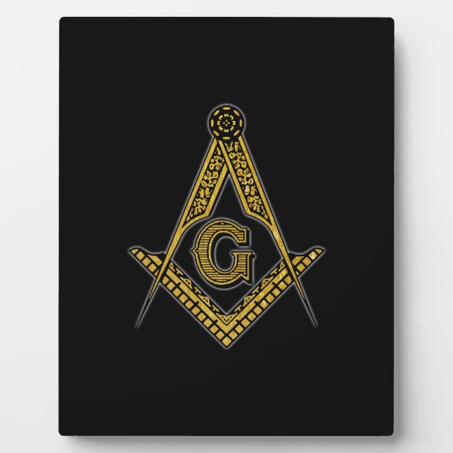 Freemason (Black & Gold) Plaque (Front)