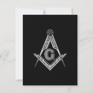 Freemason (Black) Thank You Card