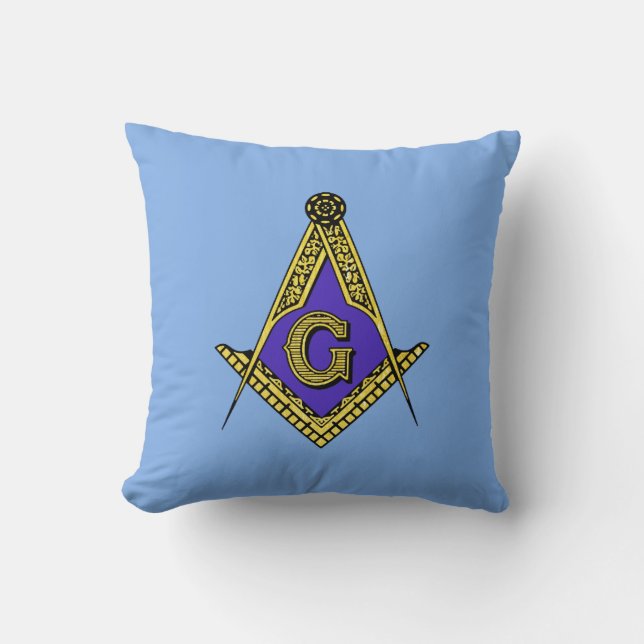 Freemason (Blue) Cushion (Front)