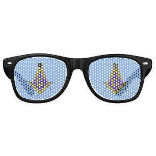 Freemason (Blue) Retro Sunglasses