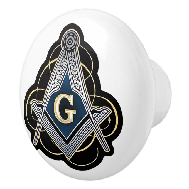 Freemason Ceramic Knob (Right)
